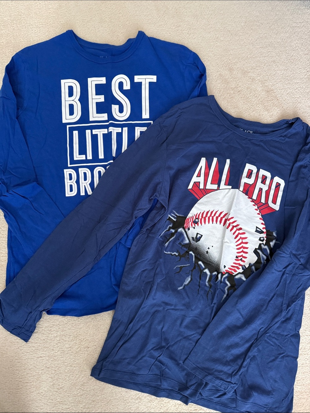 100% Cotton Boys Longsleeves Bundle of 2